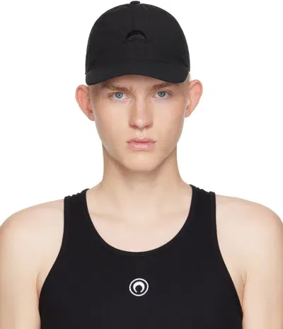 Marine Serre Black Ms Sport Nylon Baseball Cap