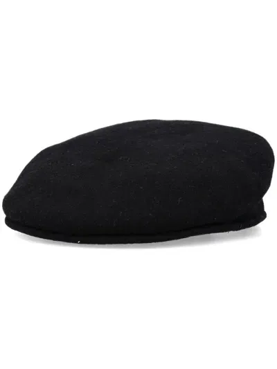 Marine Serre Embroidered-moon Beret In Black