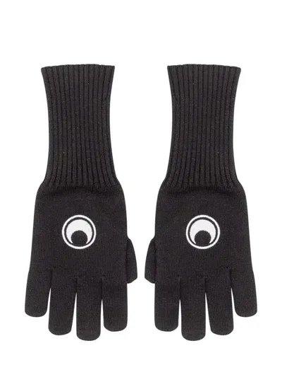 Marine Serre Long Gloves In Black