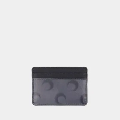 Marine Serre Moon Airbrushed Card Holder In Grey