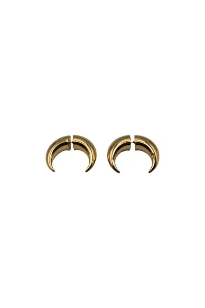 Marine Serre Stud Mono Earring In Grey