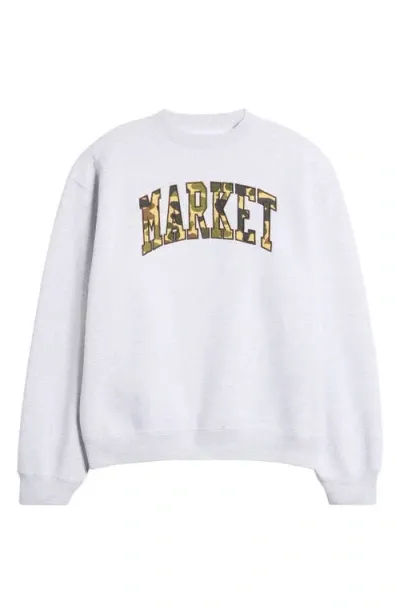 Market Camo Logo Sweatshirt In Ash