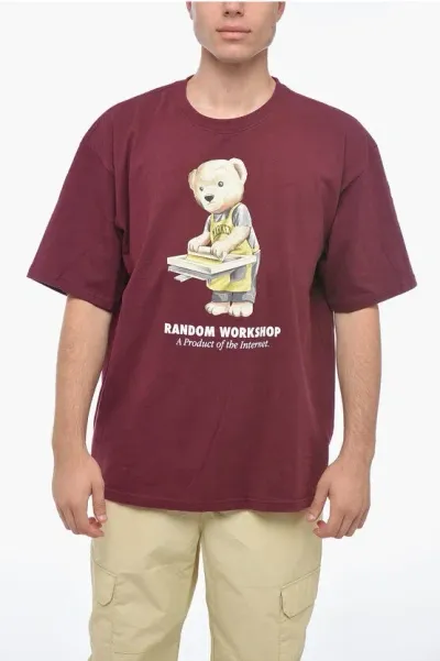 Market Graphic Print Random Workshop Bear T-shirt In Brown