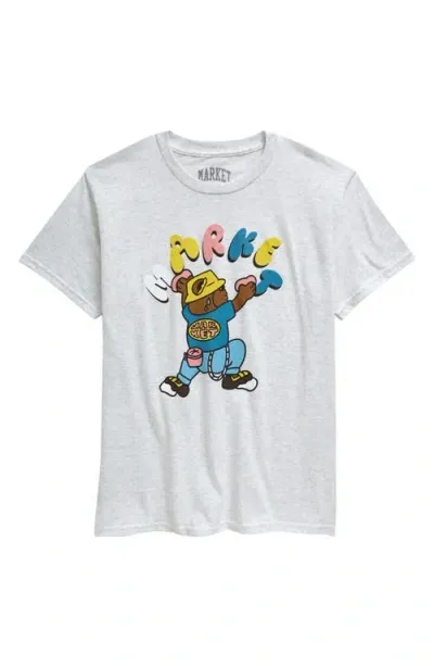 Market Kids' Under Pressure Bear Graphic T-shirt In Ash