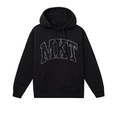 Market Rhinestone Arc Hoodie In Washed Black