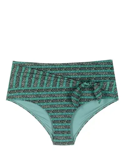 Marlies Dekkers Bebali High-waist Bikini Bottoms In Green