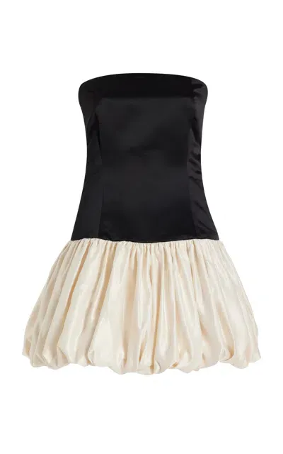 Marlies Grace Exclusive Satin Bubble Dress In Black