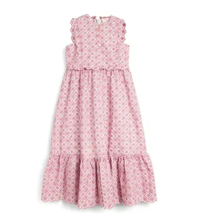 Marlo Kids' Embroidered Brielle Dress In Pink