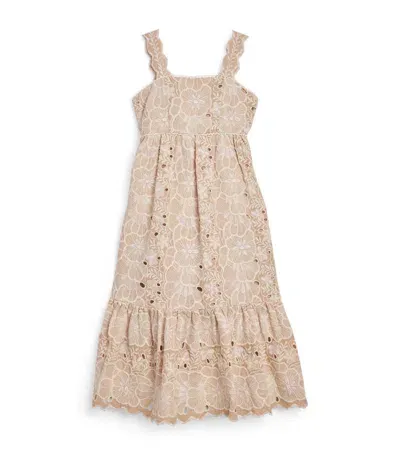 Marlo Kids' Riley Maxi Dress In Neutrals