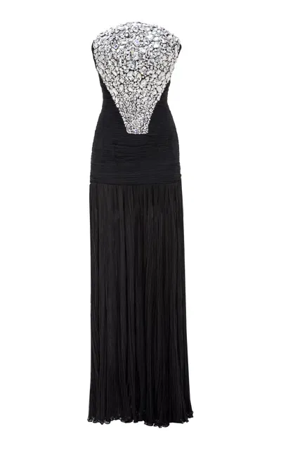 Marmar Halim Sequined Embellished Dropped Waist Gown In Multi