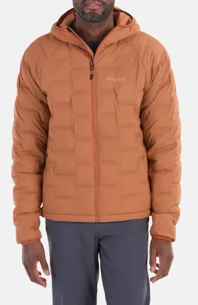 Marmot Warmcube™ Active Novus Insulated Hooded Jacket In Auburn