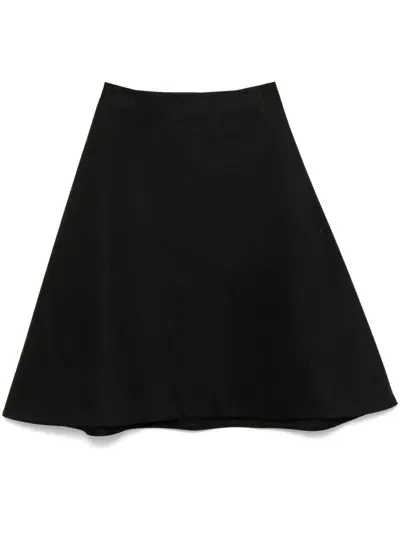 Marni A-line Midi Skirt In Black