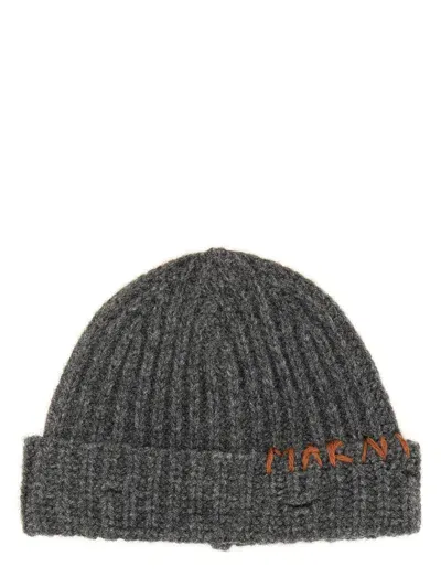 Marni Beanie Hat In Grey