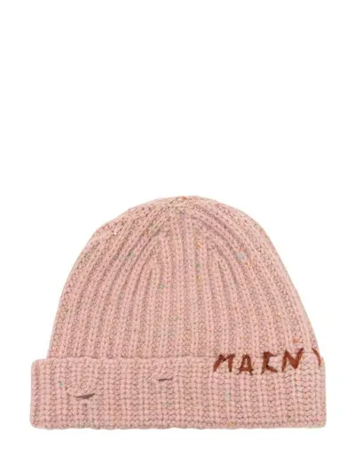 Marni Beanie Hat In Pink