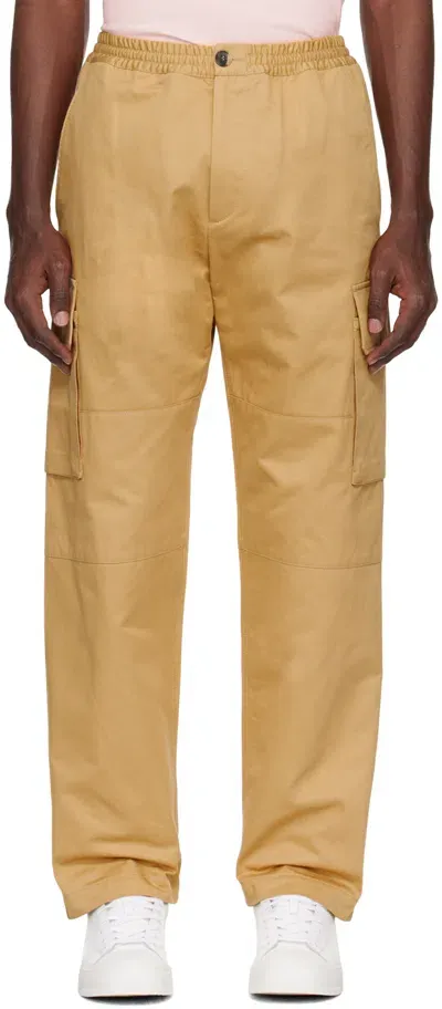 Marni Gabardine Cargo Pants In Beige