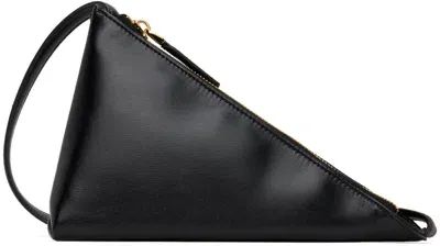 Marni Black Prisma Triangle Bag In 00n99 Black