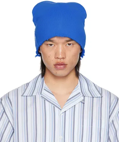 Marni Blue Mohair Beanie In 00b57 Mazarine Blue