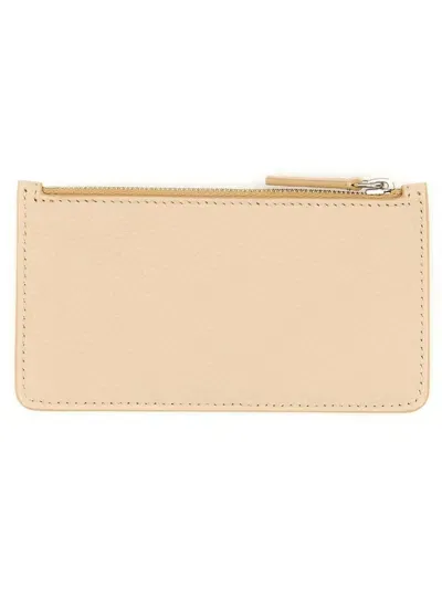 Marni Card Holder With Logo In Beige