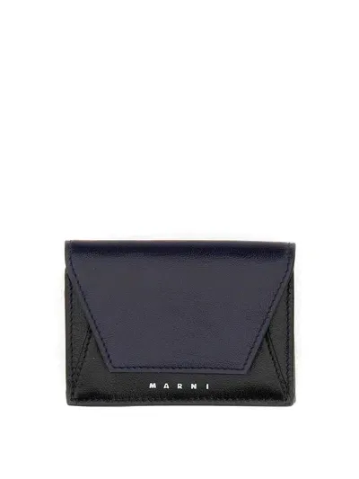 Marni Tri-fold Wallet In Black