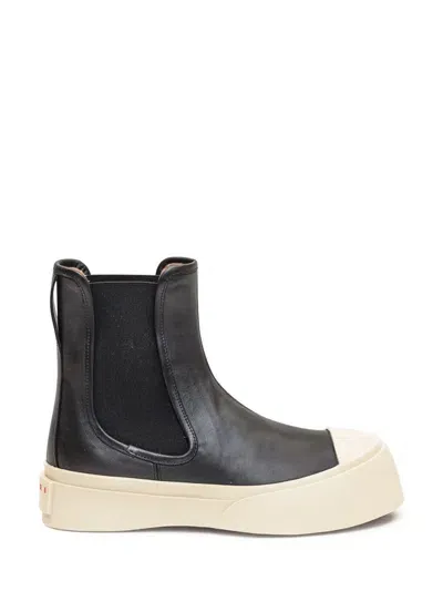 Marni Black Leather Pablo Boots