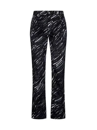 Marni Crayon Print Flocked Jeans In Multi