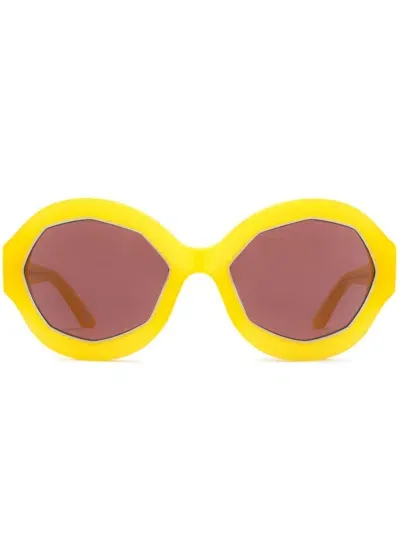 Marni Eyewear Cumulus Cloud Yellow In 黄色