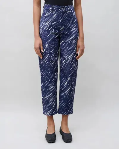 Marni Five Pocket Carrot Trousers In Blue