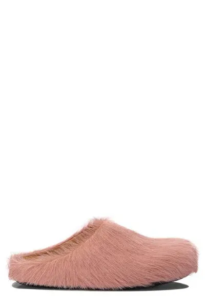 Marni Fussbett Round Toe Slip In Pink