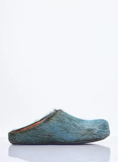 Marni Fussbett Sabot Mules In Blue