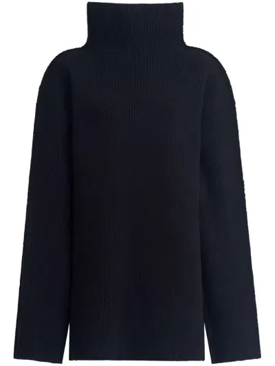 Marni High Neck Jumper In Black