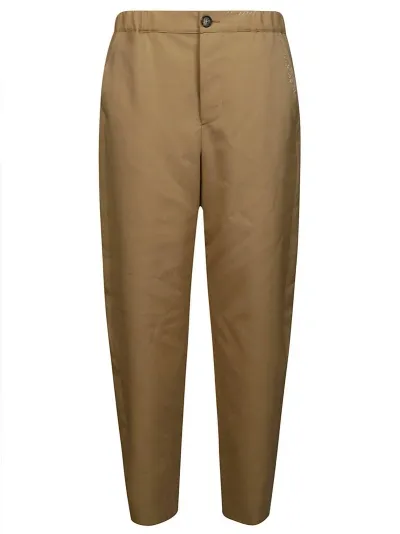 Marni High-waist Straight-leg Trousers In Beige