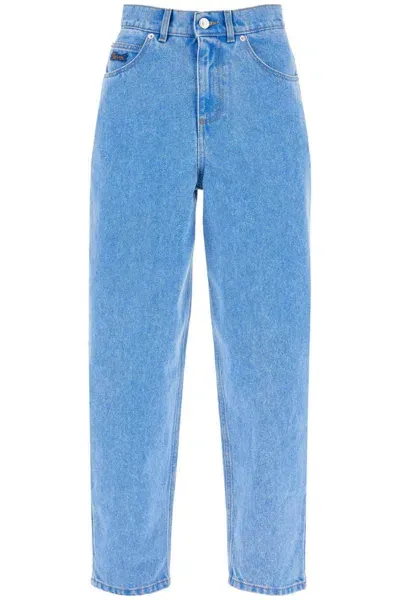 Marni Jeans Cropped In Denim Biologico In Blue