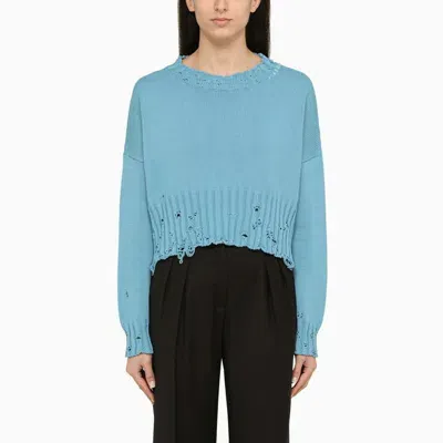 Marni Blue Jersey With Wear Details