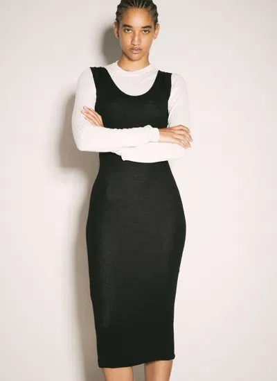 Marni Layered Maxi Dress In Black