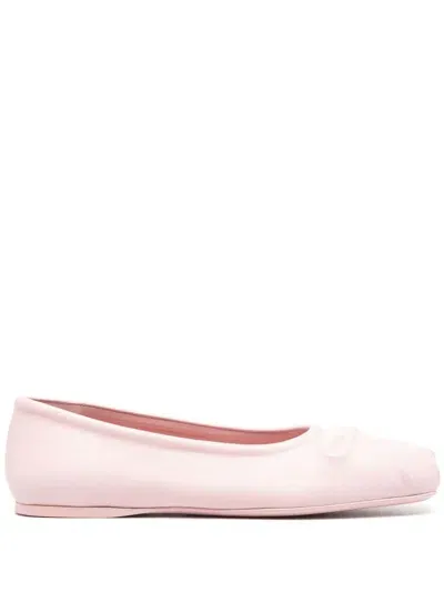 Marni Little Bow Ballet Flats In Pink