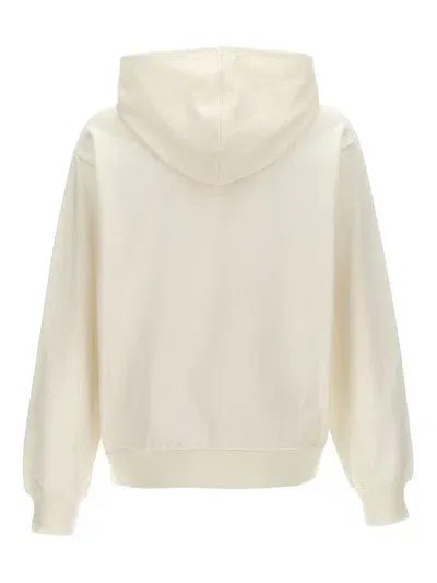 Marni Logo Hoodie In White