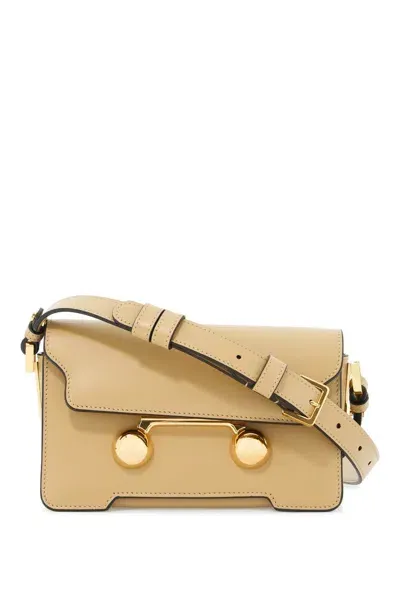 Marni Mini Trunkaroo Shoulder Bag In Beige