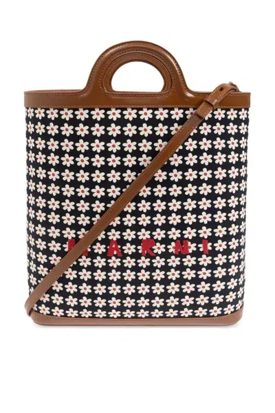 Marni Museo Daisy Print Tote Bag In Multi