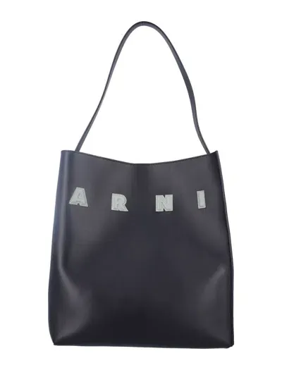 Marni Museum Hobo Small Bag In Black