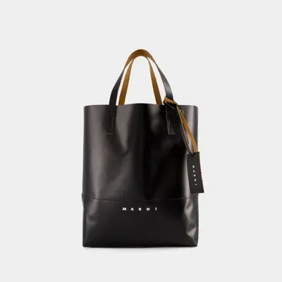 Marni Pelletteria Uomo Tote Bag In Black