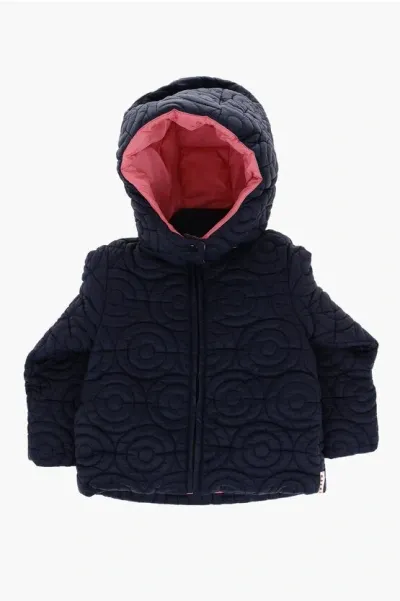 Marni Kids' Quilted Nylon Padded Jacket In Blue