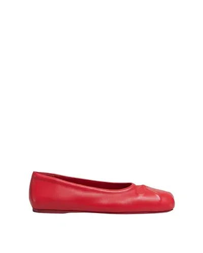 Marni Low Ballerina Shoes In Rot