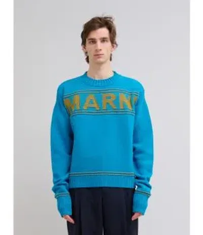 Marni Roundneck Sweater In Cobalt