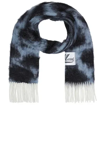 Marni Scarf In Leaden Blue