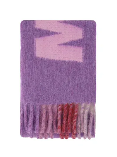 Marni Scarf In Prune Violet