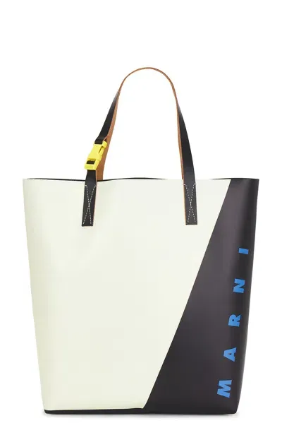 Marni Shopping N/s Tote In Beige