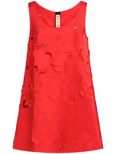 Marni Short Dress In Red