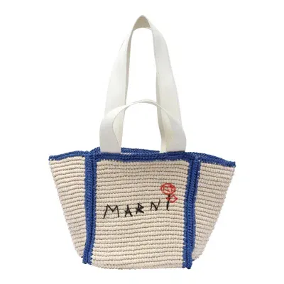 Marni Small Sillo Shopping Bag In White