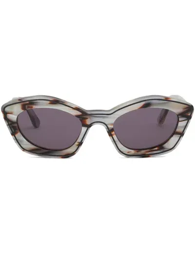 Marni Starshell Kea Island Sunglasses In Orange