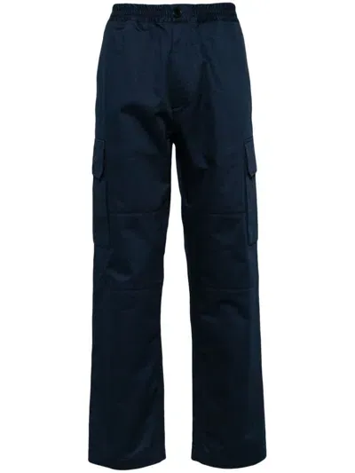 Marni Straight-leg Cotton Cargo Trousers In Blue